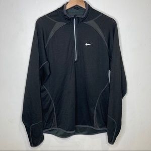 Nike Dri-Fit Black Quarter Zip Pullover Jacket L
